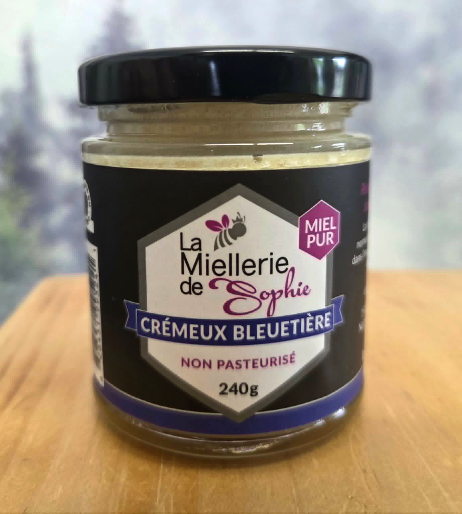 Miel crémeux de bleuetière - La Miellerie de Sophie - 240g